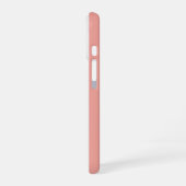 ソフトな色の縦ストライプ柄デザイン iPhone 16ケース (左側面)