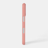 ソフトな色の縦ストライプ柄デザイン iPhone 16ケース (右側面)