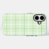 ソフトな色の縦ストライプ模様のポイントデザインパターン Case-Mate iPhoneケース (裏面 (横))