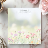 ソフトな野の花の草原 オーダーメイド ノートパッド