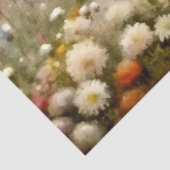 ソフトな野の花の谷の風景のデコパージュ 薄葉紙 (詳細)