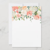 ソフトにペイントされた花の少女の21歳の誕生日招待状 招待状 (裏面)