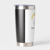 ソフトは弱くない」ミニマルな落ち着いた引用文シール 保温保冷タンブラー (右面)