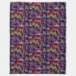 ソフトぼやけ毛布を破壊するCREATEは フリースブランケット