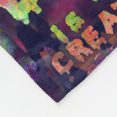 ソフトぼやけ毛布を破壊するCREATEは フリースブランケット (角)