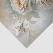 ソフトアイボリーのバラの花束デコパージュ 薄葉紙 (詳細)