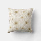 ソフトアイボリーフローラ抽象芸術 クッション (裏面)