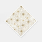 ソフトアイボリーフローラ抽象芸術 スタンダードランチョンナプキン (角)