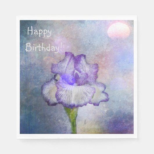 ソフトアイリスかわいらしト スタンダードランチョンナプキン (正面)