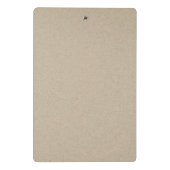 ソフトアクアエレガントブルー金ゴールドウォーターカラービーチイ ミニクリップボード (裏面)