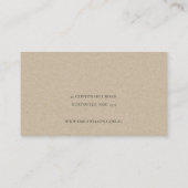 ソフトアクアエレガントブルー金ゴールドウォーターカラービーチイ 名刺 (裏面)