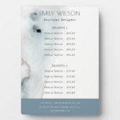 ソフトアクアエレガントブルー金ゴールドビーチサービス価格 フォトプラーク (正面)