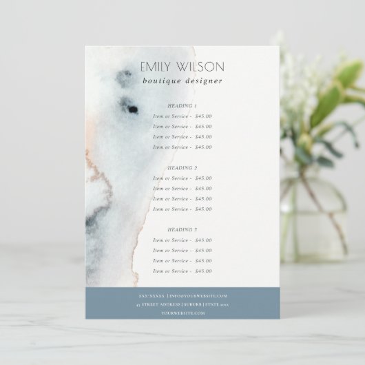 ソフトアクアエレガントブルー金ゴールドビーチサービス価格 メニュー (スタンド正面)