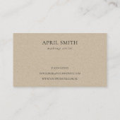 ソフトアクアブルー金ゴールドウォーターカラービーチィアポイントメント 名刺 (裏面)