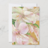 ソフトアルストロメリアの絵画 招待状 (裏面)