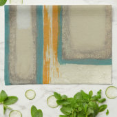 ソフトアンドロはっきりしたトコインスパイア抽象芸術 キッチンタオル (折り畳み)