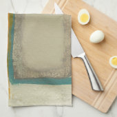 ソフトアンドロはっきりしたトコインスパイア抽象芸術 キッチンタオル (四つ折り)