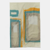 ソフトアンドロはっきりしたトコインスパイア抽象芸術 キッチンタオル (縦)