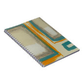 ソフトアンドロはっきりしたトコインスパイア抽象芸術 ノートブック (右側)