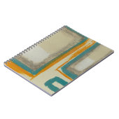 ソフトアンドロはっきりしたトコインスパイア抽象芸術 ノートブック (左側)