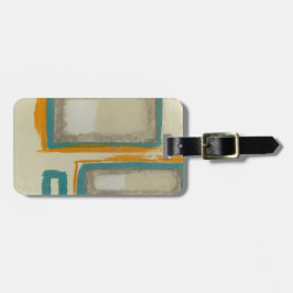 ソフトアンドロはっきりしたトコインスパイア抽象芸術 ラゲッジタグ