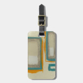 ソフトアンドロはっきりしたトコインスパイア抽象芸術 ラゲッジタグ (正面縦)