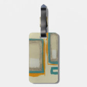 ソフトアンドロはっきりしたトコインスパイア抽象芸術 ラゲッジタグ (裏面縦)