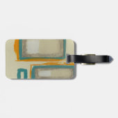 ソフトアンドロはっきりしたトコインスパイア抽象芸術 ラゲッジタグ (裏面横)