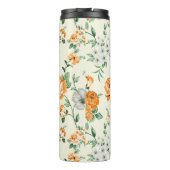 ソフトイエローガーデンフローラルパターン タンブラー (裏面)