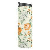 ソフトイエローガーデンフローラルパターン タンブラー (回転右)