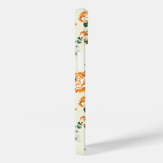 ソフトイエローガーデンフローラルパターン Case-Mate iPhoneケース (裏面 / 右)