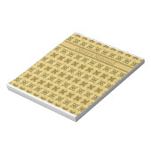 ソフトイエローバターブルーム模様 ノートパッド (回転)