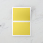 ソフトイエローパペルピカドメキシコスタイルベビーシャワー サンキューカード (内部)