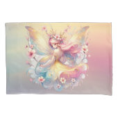 ソフトイエローフローラフェアリープリンセスガールズ 枕カバー (正面)