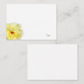 ソフトイエローローズ ノートカード (正面/裏面)