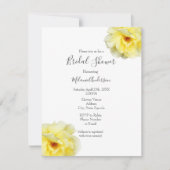 ソフトイエローローズ 招待状 (正面)
