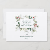 ソフトウィンターベリークリスマスカード 招待状 (裏面)