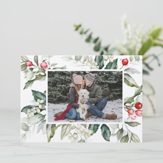 ソフトウィンターベリークリスマスカード 招待状 (スタンド正面)