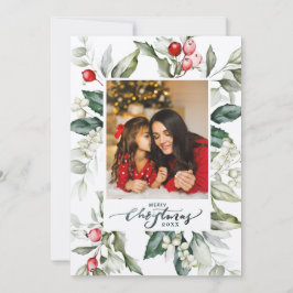 ソフトウィンターベリークリスマスカード 招待状