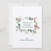 ソフトウィンターベリークリスマスカード 招待状 (裏面)