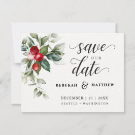 ソフトウィンターベリークリスマス結婚ズ セーブザデート