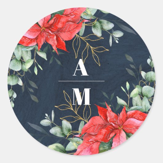 ソフトウィンターベリークリスマス結婚ズ ラウンドシール (正面)