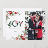 ソフトウィンターベリーJOYクリスマスカード 招待状 (正面/裏面)