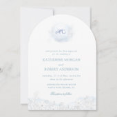 ソフトウィンターTouchフローラエレガントな結婚式 招待状 (正面)