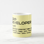 ソフトウェアおもしろい開発者の定義 コーヒーマグカップ (中央)