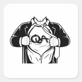 ソフトウェアすごい品質保証テスタデザイン スクエアシール