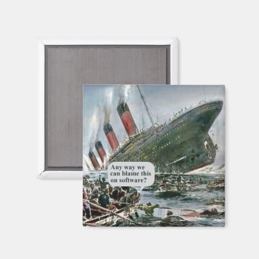 ソフトウェアのせいか? マグネット (正面/裏面)