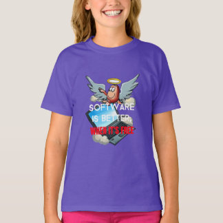 ソフトウェアは無料の方が良い Tシャツ