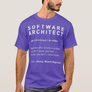 ソフトウェアアーキテクト定義おもしろい開発者 Tシャツ
