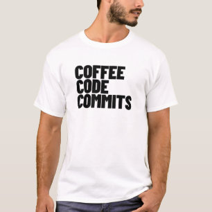 ソフトウェアエンジニアの日常 - コーヒー コード コミット 開発 Tシャツ